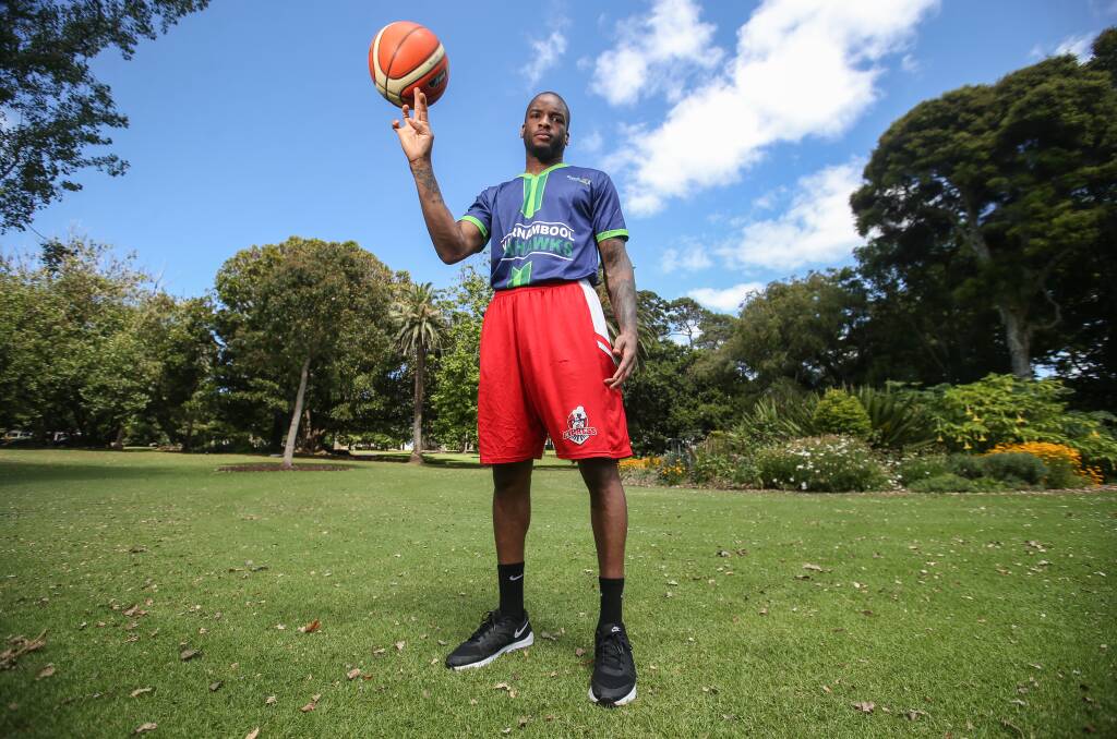 HOME AWAY FROM HOME:
Warrnambool Seahawks import 
Xavier Johnson-Blount 
is ready for his second Australian season.
Picture: Amy Paton