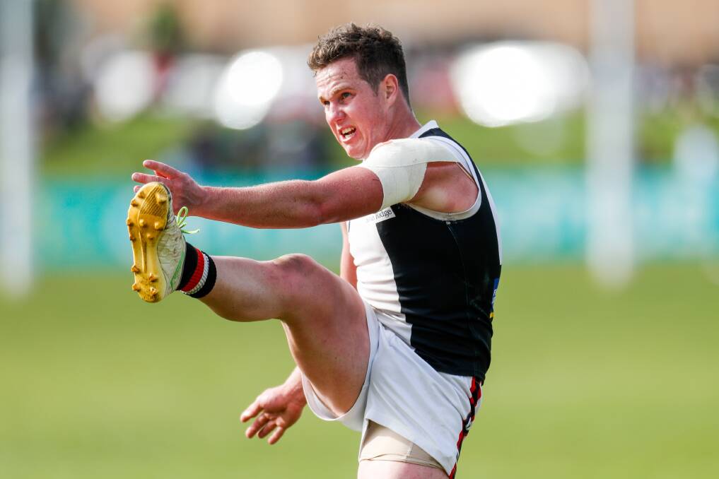 THREAT: Koroit's Liam Hoy is dangerous in the midfield and attack. He was best on ground in the 2018 grand final. Picture: Morgan Hancock 
