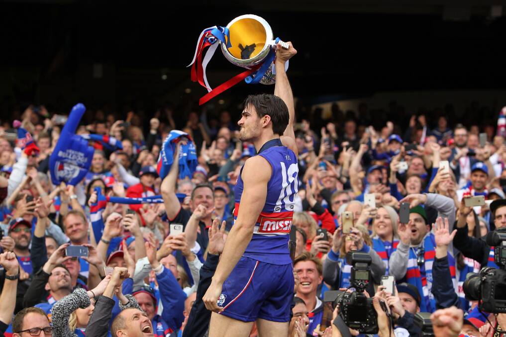 OH CAPTAIN, MY CAPTAIN: Easton Wood is hoping he can lift the Western Bulldogs to lofty heights again in 2018. Picture: Fairfax Media
