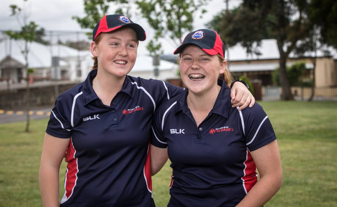 MATES: Mortlake pair Brodie Humphrey and Taylah Casson are representing Western Waves' under 17 side at the state championships. Picture: Christine Ansorge