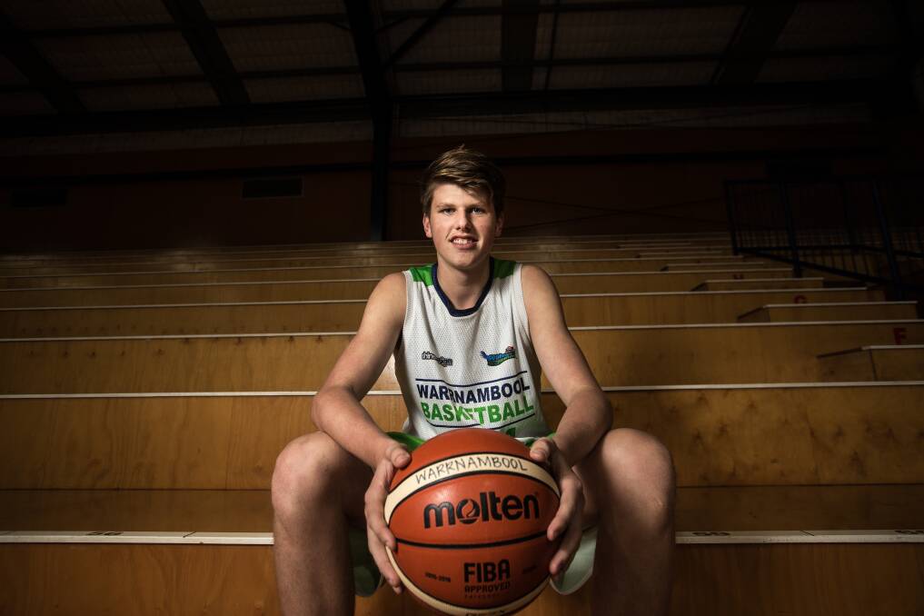 TALL TIMBER: Aidan Carroll is among Warrnambool Seahawks' emerging players. Picture: Christine Ansorge 