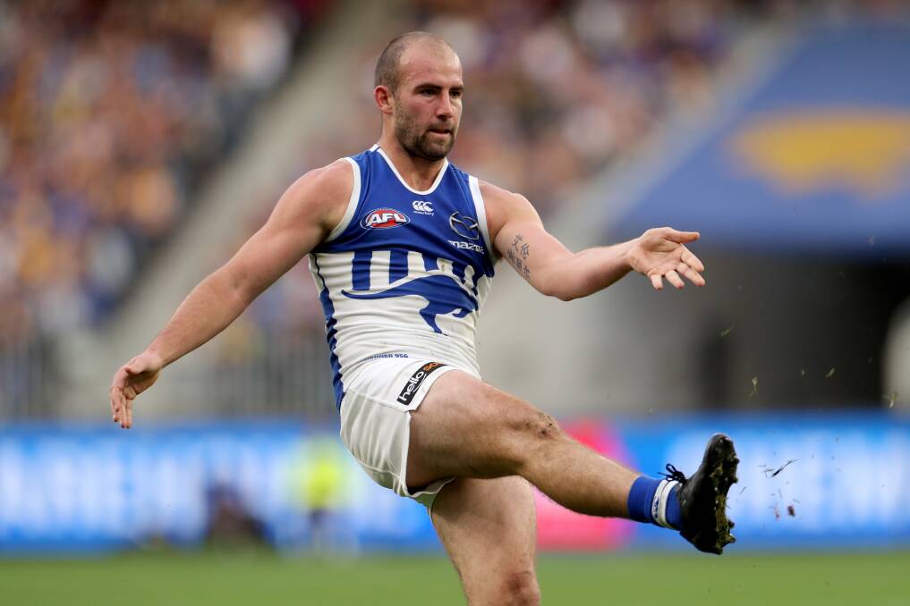 IN THE HUNT: North Melbourne ball winner Ben Cunnington is in line for his first All-Australian selection after a dominant year in the Roos' midfield. 