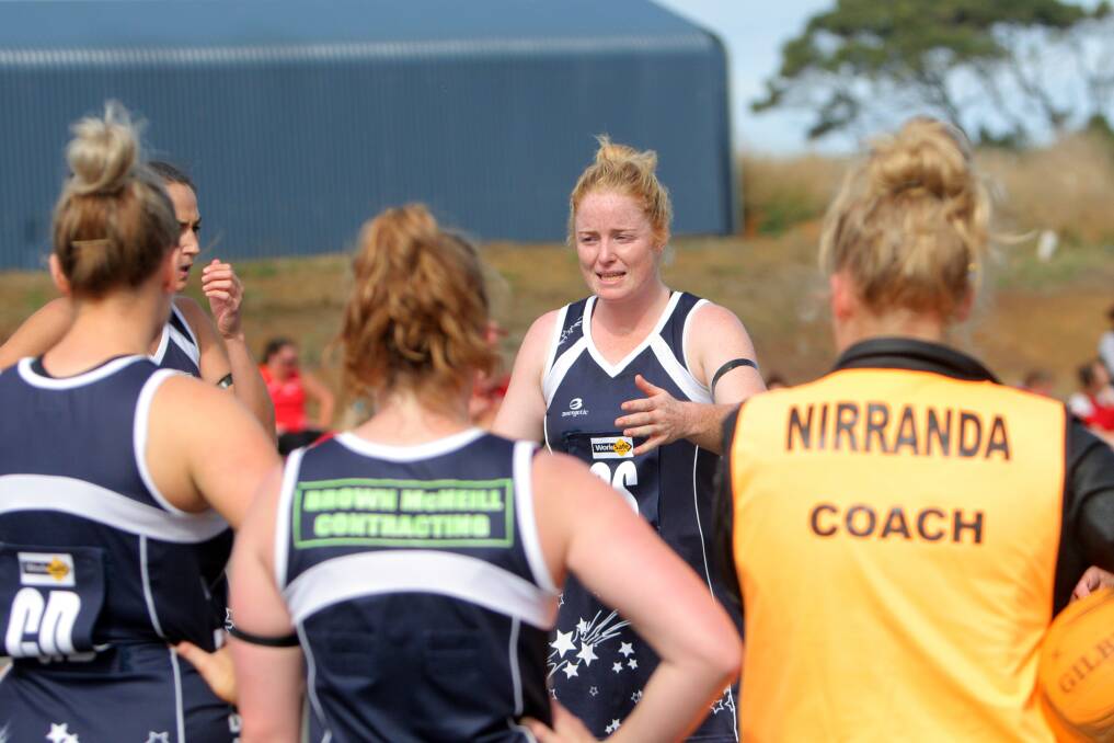 IMPRESSED: Nirranda coach Steph Townsend was rapt with the Blues' final quarter in their win against Russells Creek. Picture: Anthony Brady