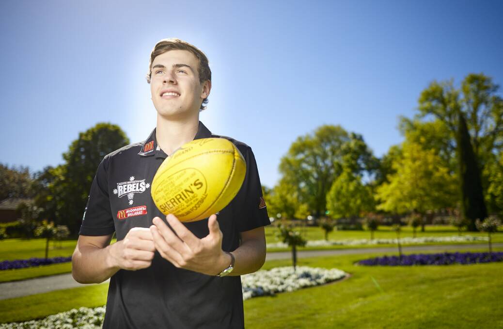 BRIGHT FUTURE: Terang Mortlake's Isaac Wareham is in the AFL Academy. Picture: Luka Kauzlaric