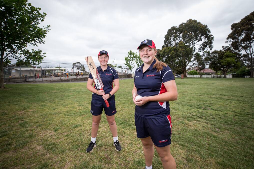 FRIENDS TEAM UP: Mortlake-based pair Brodie Humphrey and Taylah Casson will play for Western Waves' under 17 team. Picture: Christine Ansorge