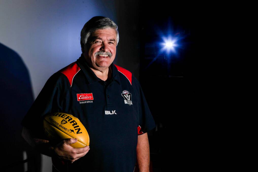 STAYING PUT: Michael Harrison will remain as Warrnambool and District Football Netball League president in 2019. Picture: Morgan Hancock