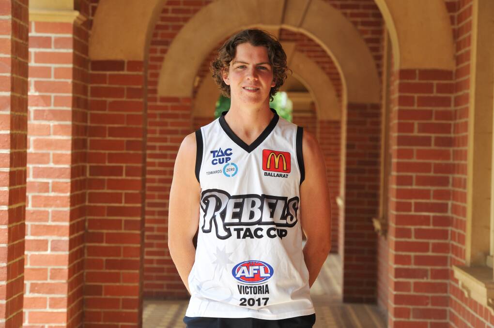 BOUNCING BACK: Terang Mortlake recruit Harry Hobbs wants to make an early season TAC Cup debut for GWV Rebels after overcoming a foot injury. Picture: Lachlan Bence