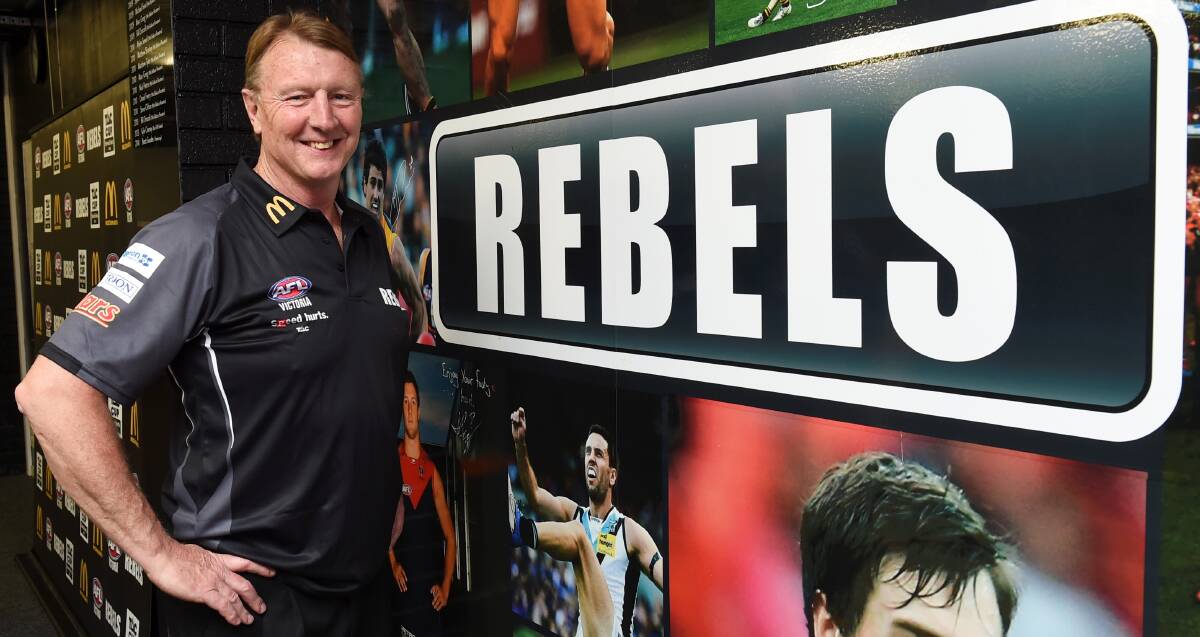 HAMPDEN LINKS: North Ballarat Rebels coach Gerard FitzGerald is excited to work with the south-west's promising footballers throughout the pre-season. Picture: The Courier