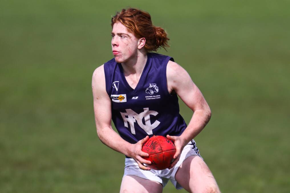 SWAPPING BLUES: Angus Lowe played for Nirranda before joining Warrnambool in 2018. Picture: Morgan Hancock 