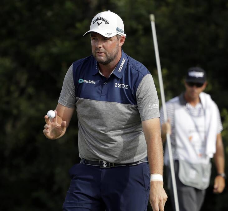 SO CLOSE: Marc Leishman, who held or shared the lead across the first three rounds, finished second in the AT&T Byron Nelson event in Texas. Picture: AP