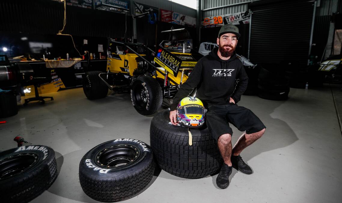 FRESH COLOURS: Warrnambool sprintcar driver James McFadden's Monte Motorsport team has dropped red for yellow in 2018-19. Picture: Morgan Hancock