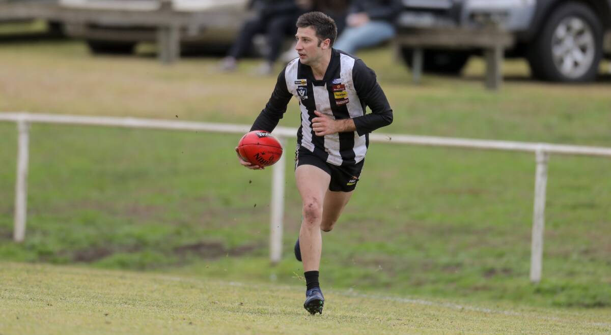 TURNING DEFENCE INTO ATTACK: Camperdown backman Fraser Lucas is a key to the Magpies' chances against Warrnambool. Picture: Rob Gunstone 