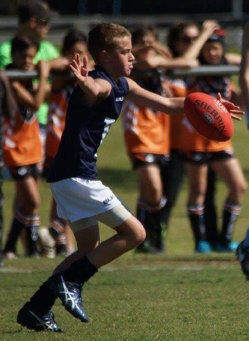 BIG V: Warrnambool-based junior Will White playing for Victoria in Queensland.