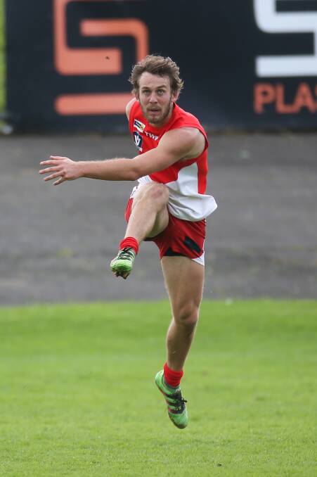 BACK ON TRACK: Former St Kilda player Josh Saunders is the headline act in South Warrnambool's midfield.