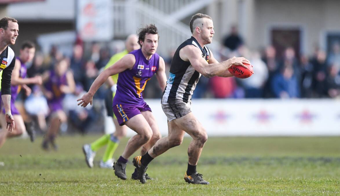 TOO GOOD: Camperdown, including Jesse Gallichan, had Port Fairy's measure in 2018. Will the Magpies repeat the dose next season? Picture: Morgan Hancock