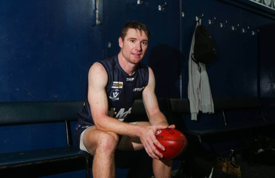 TRUE BLUE: Warrnambool premiership player Rob Bright will play his 100th senior game on Saturday. Picture: Amy Paton