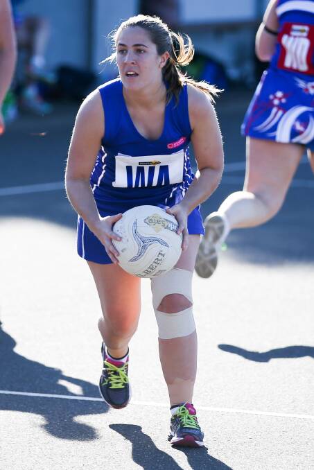 BEST ON COURT: Russells Creek midcourter Thalia Robertson was important in the Kangaroos' draw with South Rovers. Picture: Morgan Hancock