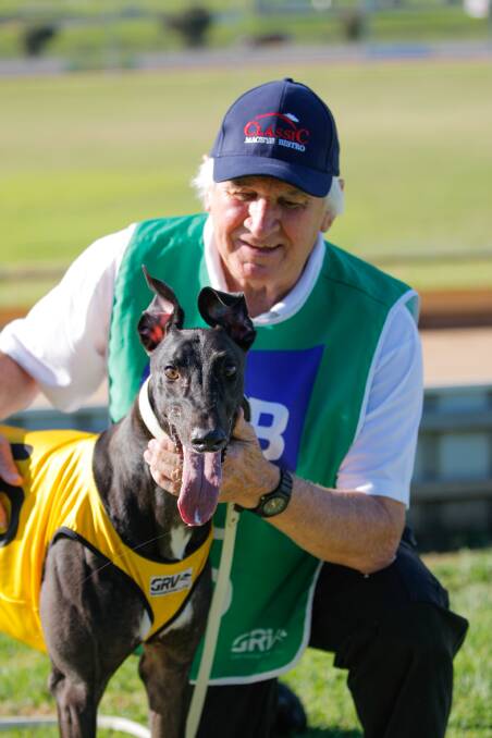 ROAD TO GLORY: Clyde-based trainer John Westerlo with Warrnambool classic heat one winner Flawless Bling on Tuesday. Picture: Morgan Hancock