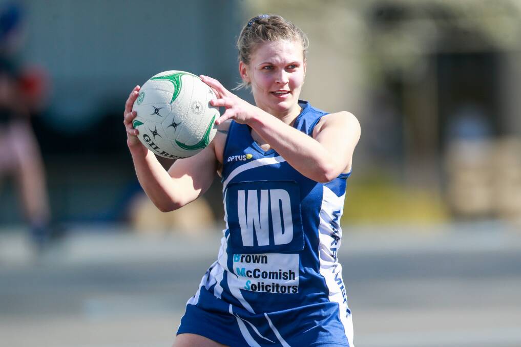 HAPPY CAMPER: Warrnambool's Sinaed Finck said the Blues are a cohesive unit. Picture: Morgan Hancock 