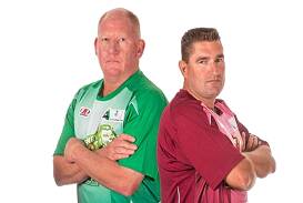 DREAM TEAM: Former Australian bowlers Steve Glasson and Kelvin Kerkow will compete at the 30th Des Notley Classic Pairs in Warrnambool. 