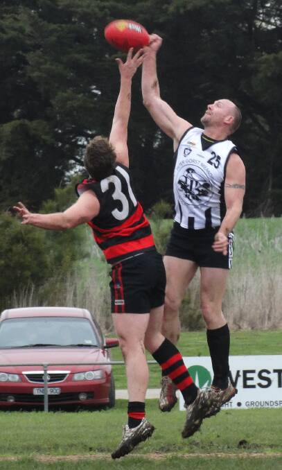 MILESTONE: Wickliffe-Lake Bolac ruckman Brad Keilar will play his 300th club match when the Magpies meet SMW Rovers at Mininera on Saturday. Picture: Tracey Kruger.