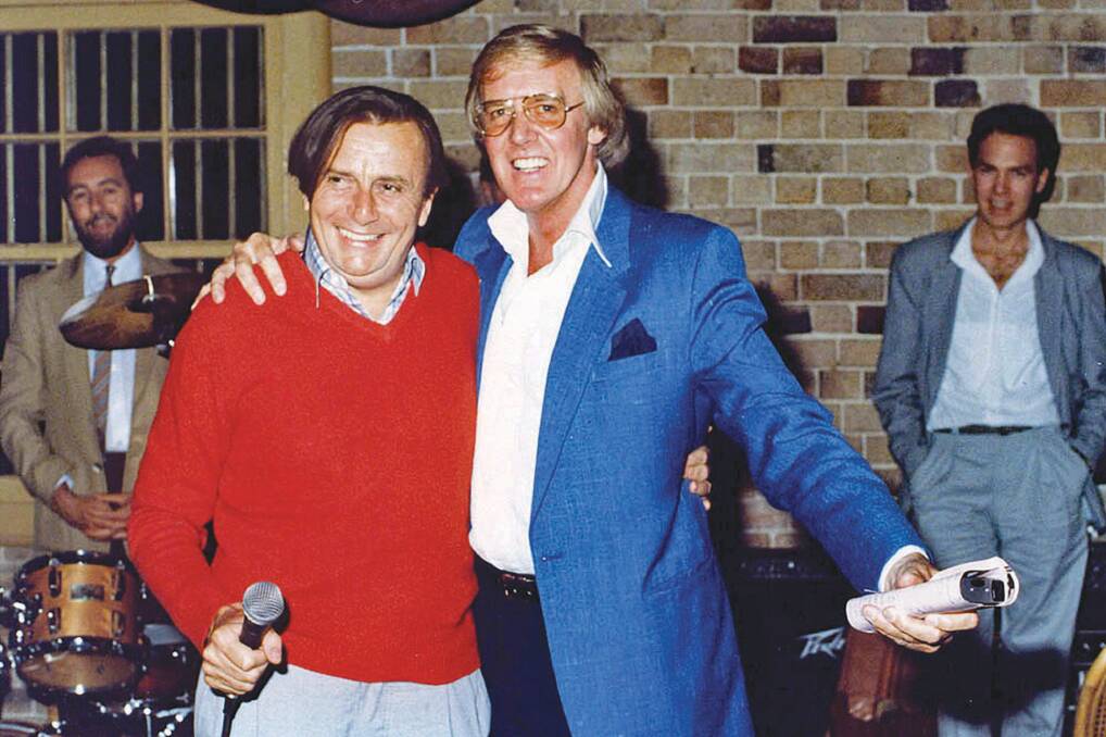 Barry Humphries and Barry Crocker. Picture supplied by Barry Crocker