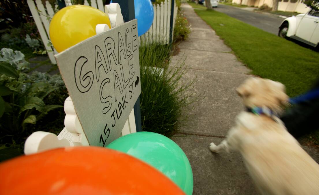 WARNING: Garage sales are not allowed to be held under the state's coronavirus restrictions.
