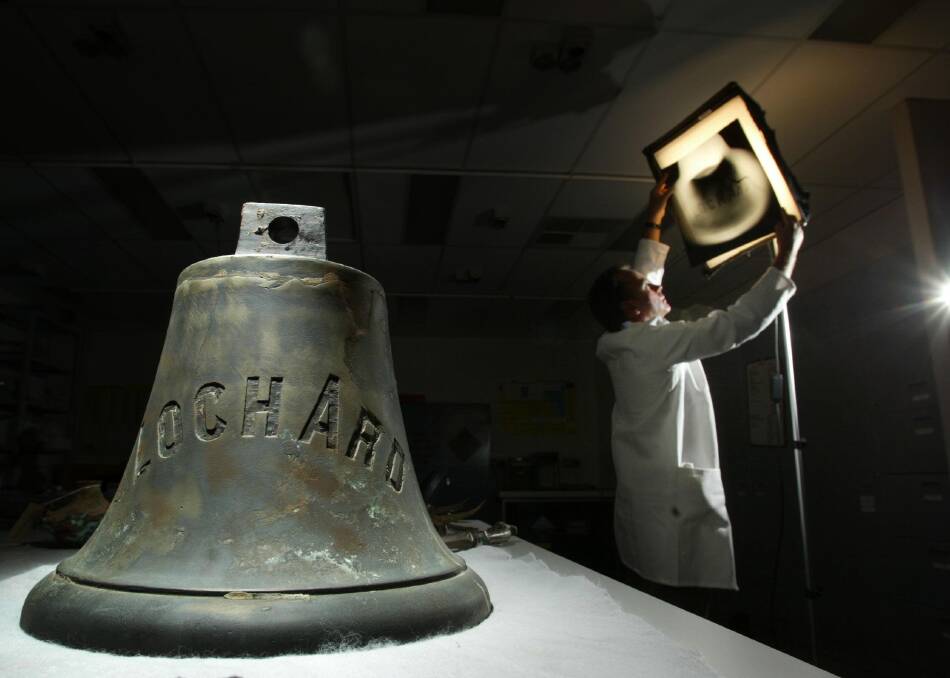 Loch Ard: The bell of the Loch Ard shipwreck. 