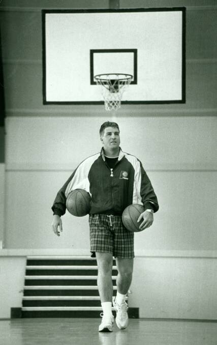 FLASHBACK: Warrnambool coach Trevor Gleeson pictured in 1993. He is now a four-time NBL championship-winning mentor.