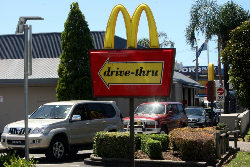 Takeaway trouble: A young driver was busted early Saturday morning drink driver after a Maccas run.