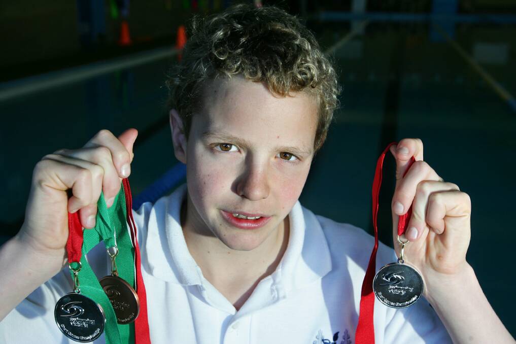 2008: Warrnambool's Isaac Jones made a habit out of winning medals as a junior swimmer. 