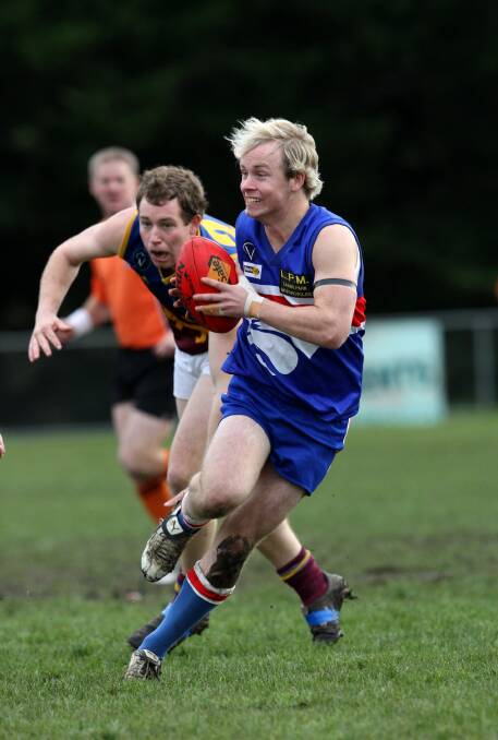 Former Bulldog: Luke Gavin playing for Panmure in 2009. He has  played a number of seasons for the club including 2017 and will return next season.
