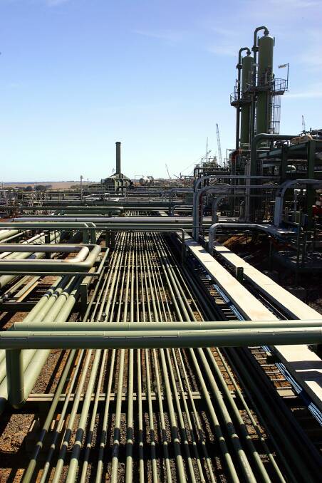 The Iona Gas processing plant in Port Campbell. 