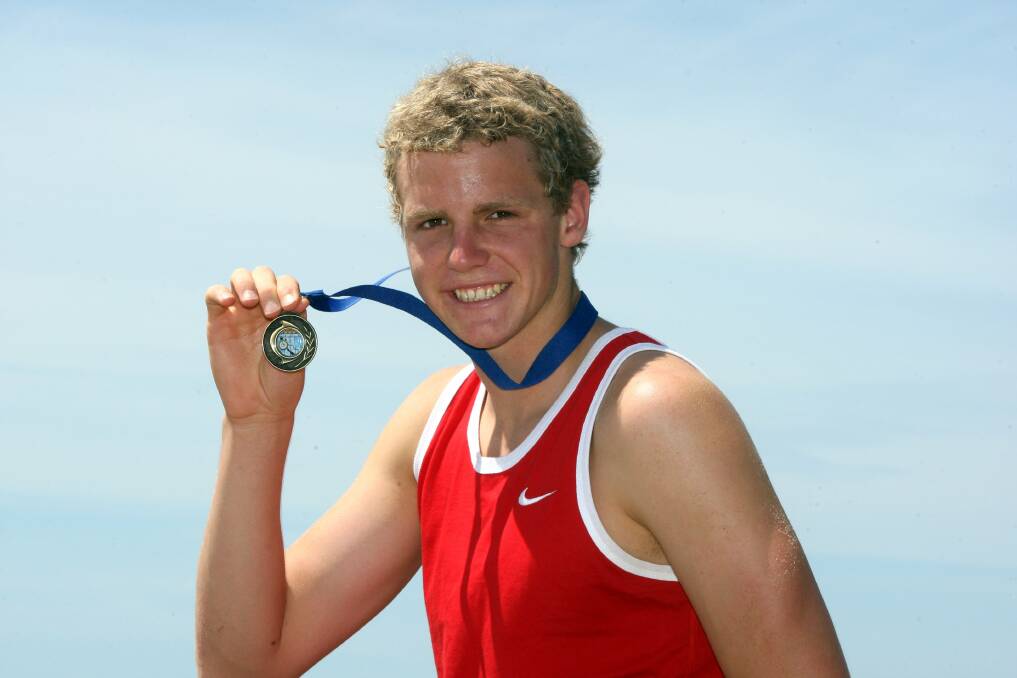 2012: Isaac Jones, then 16, was also an accomplished open water swimmer.