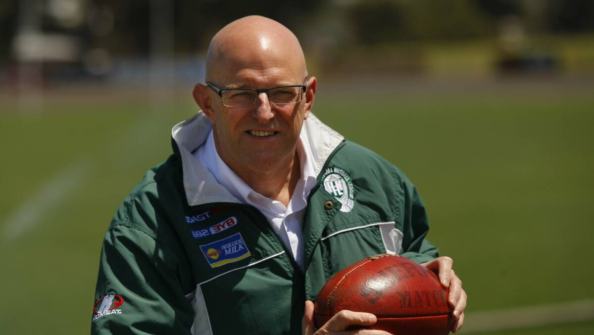 Experienced: Mike Farrow, in his days as Hampden league chief executive officer. He will be AFL Western District's senior operations coordinator this year.