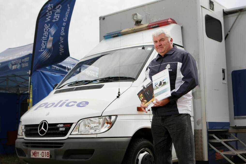 eKit available: Senior Constable Mal Agnew is the district crime prevention officer. Picture: Vicky Hughson