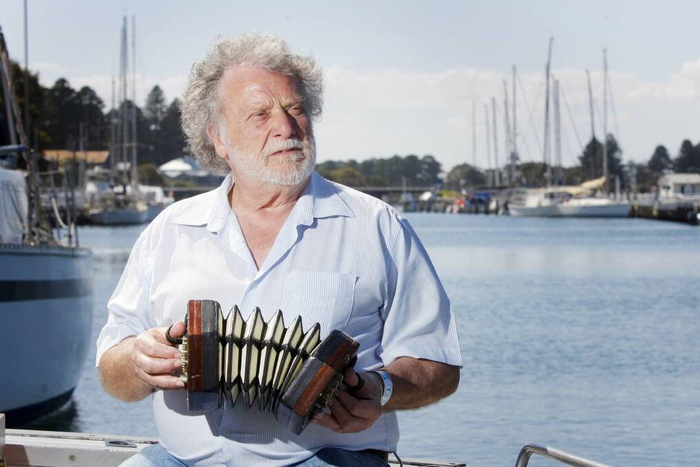 SETTING SAIL ONE LAST TIME: Folk singer, social historian and stalwart of the Port Fairy Folk Festival Danny Spooner has died. He has been part of the Folkie since its inception in 1977. Picture: Rob Gunstone