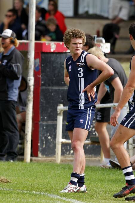 YOUNGER YEARS: Cobden's Daniel Watson played for Geelong Falcons as a teenager. Picture: Rob Gunstone