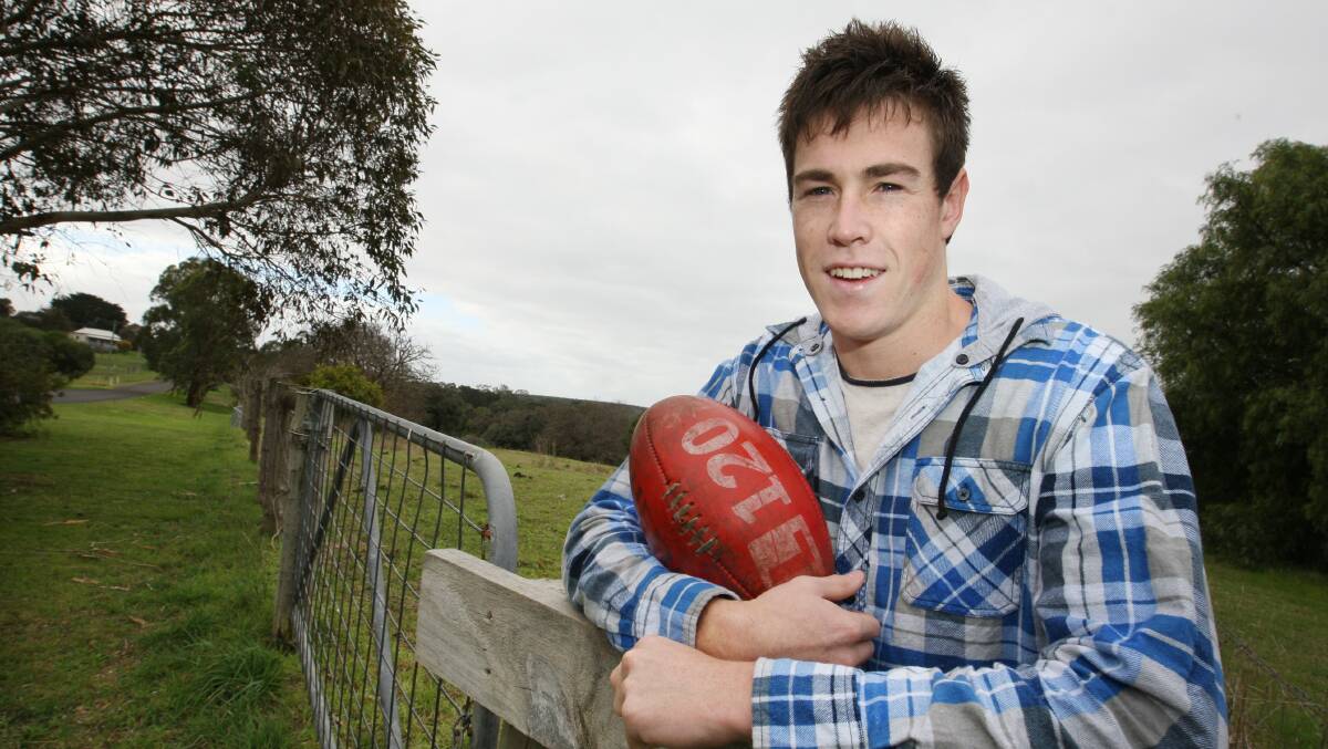 NO PLACE LIKE HOME: Greater Western Sydney player Jeremy Cameron at home in Dartmoor.