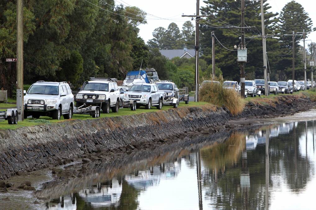 CROWDED: Parking in Griffiths Street during the tuna fishing season is seen by some residents as an ongoing issue for the Port of Port Fairy precinct. 