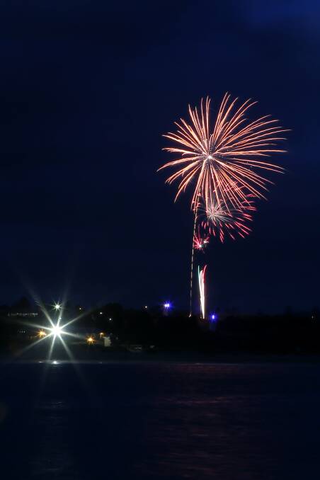 New Years Eve fireworks over Lady Bay. Picture: ROB GUNSTONE
