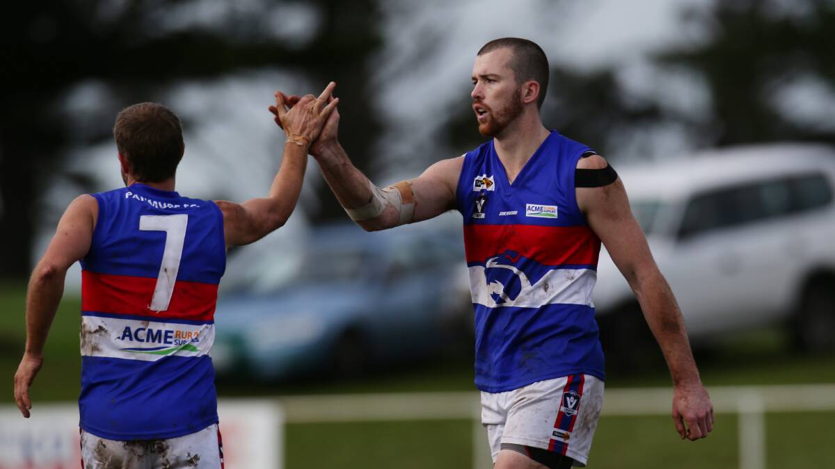 WELCOME HOME: Tom White (right) is the newest former player announced to be returning to Panmure for the 2019 season.  