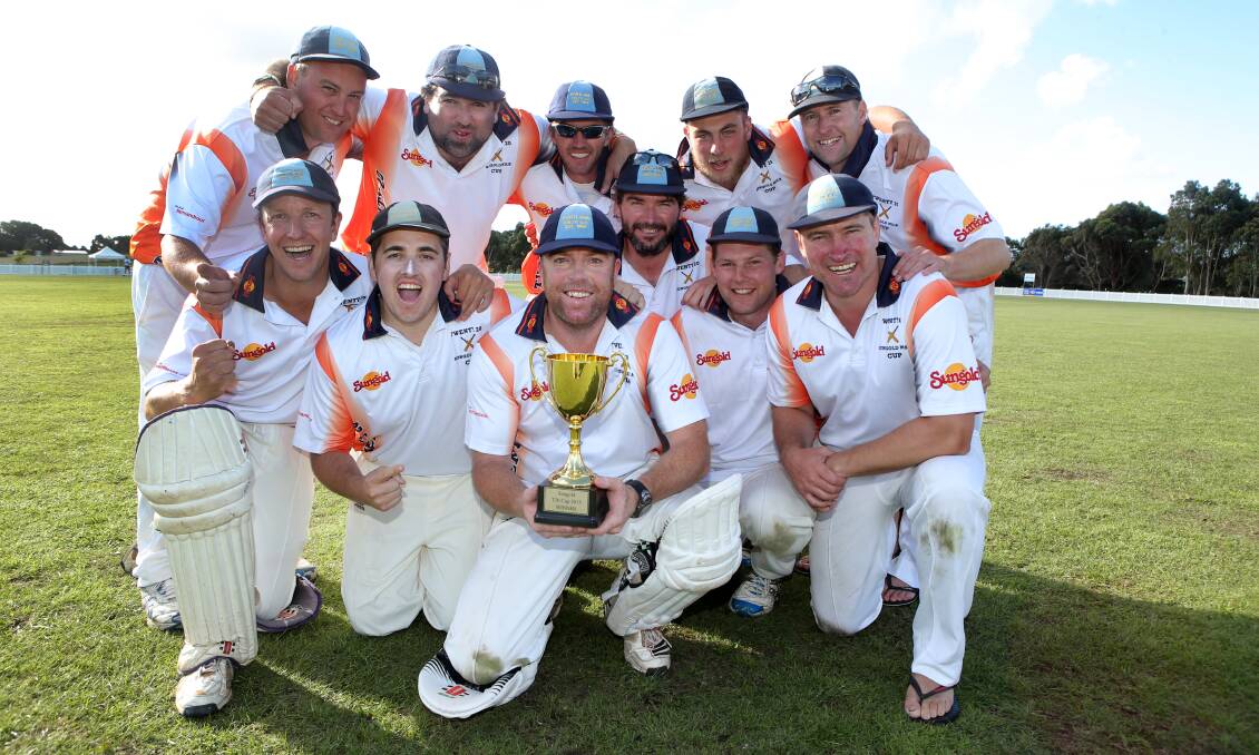 BACK IN THE DAY: Portland Colts celebrate their only Sungold Twenty20 victory back in 2015. This weekend they mark their 150th season with a three-day event. 
