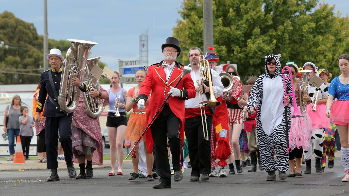On Parade: Everyone will be marching in the streets as they make their way to the 27th Heywood Wood Wine and Roses Festival on Saturday.