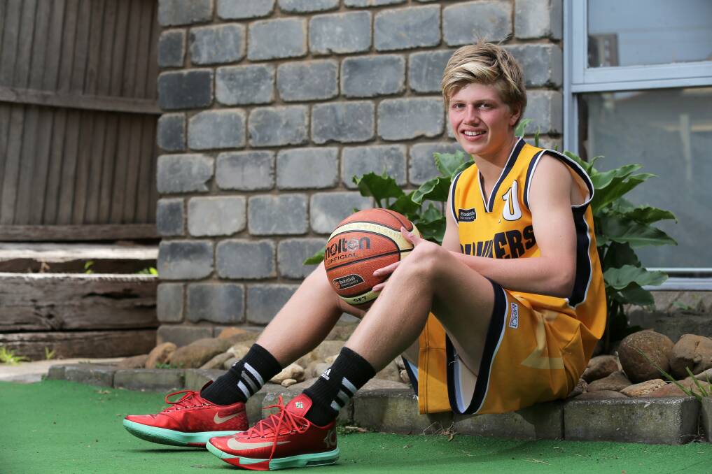 THROWBACK: A young Jay Rantall, then 13, pictured in 2015 ahead of a basketball tournament. Picture: Rob Gunstone