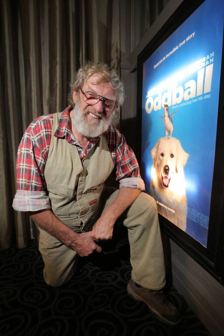 Swampy Marsh, in his best dress overalls, at the launch of the Oddball movie. Picture: Rob Gunstone