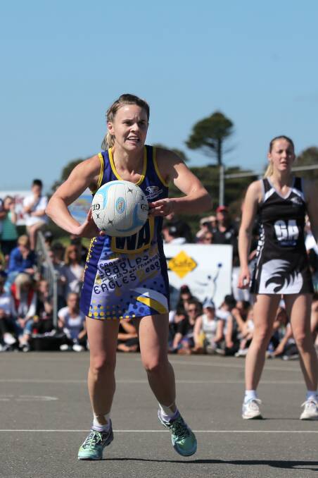 EXPERIENCE: North Warrnambool Eagles wing attack Elisha Carter is in the midcourt group in the HFNL open team for the Netball Victoria Association Championships later this month.