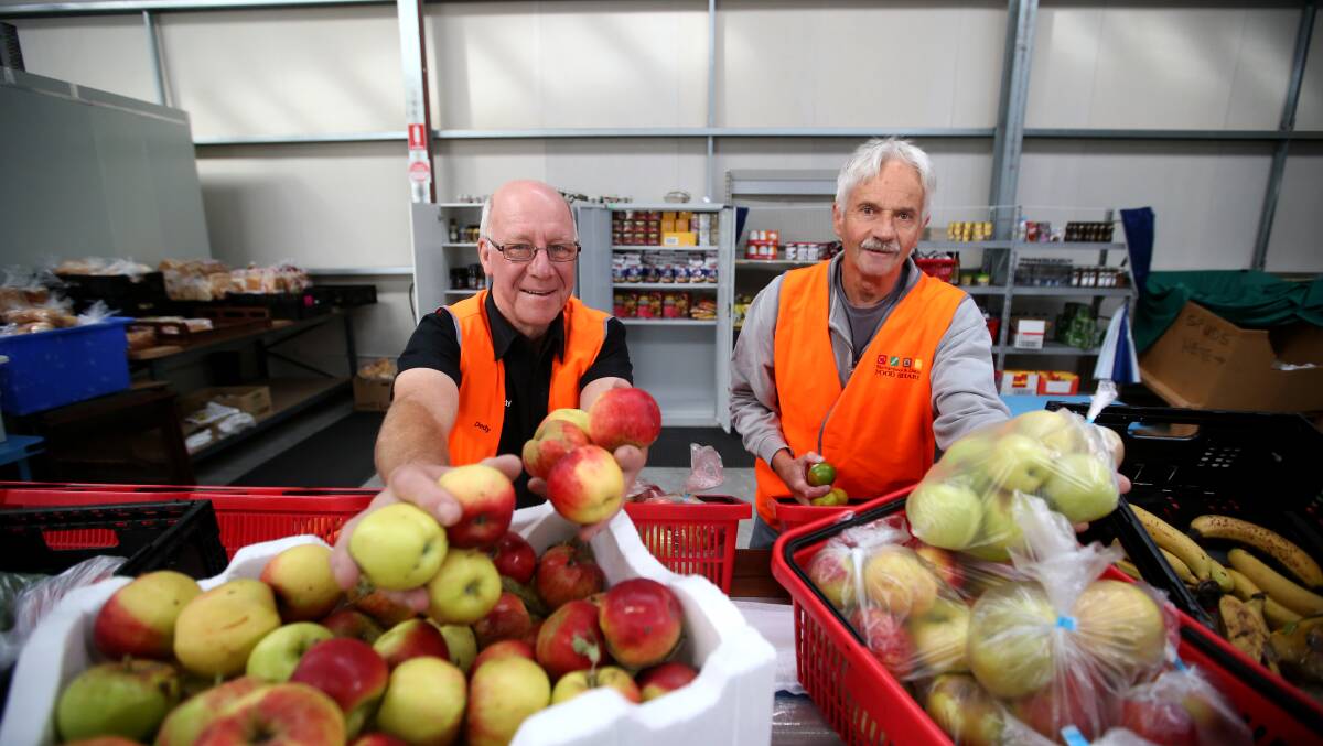 Donate: Food Share executive officer Dedy Friebe and volunteer Cliff Heath are calling on the community to support its Annual Foodshare Week Appeal, which begins on Monday.