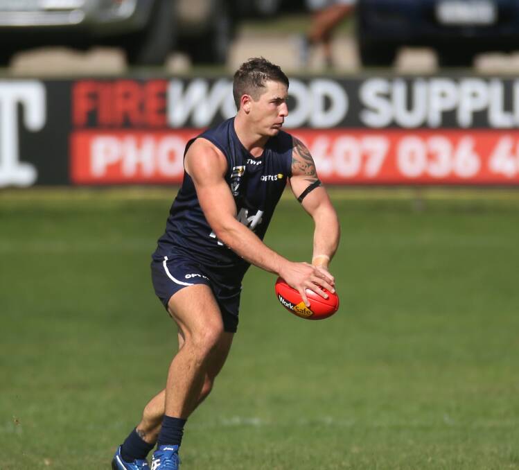 RACE AGAINST THE CLOCK: Warrnambool could be without star forward Sam Cowling for its clash against Port Fairy on Saturday. 