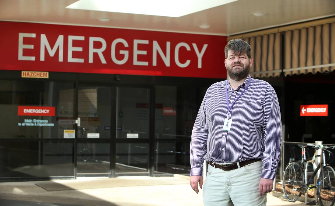 NERVOUS WAIT: South West Healthcare Director of Emergency Department Dr Tim Baker said accidents in smaller areas often impacted hospital staff. "Because it's fairly small, it's not uncommon for someone in the emergency department to know the person that is coming in," he said.